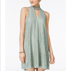 Macy's Sage Green High Neck Dress
